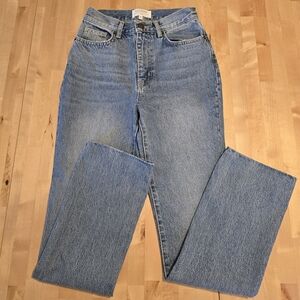 La Ligne High Rise Straight Jean Size 24